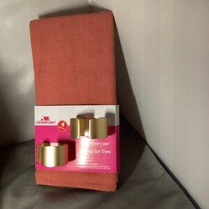 Way To Celebrate I Will Always Love You Napkin and Napkin Rings Set, 4 Pieces